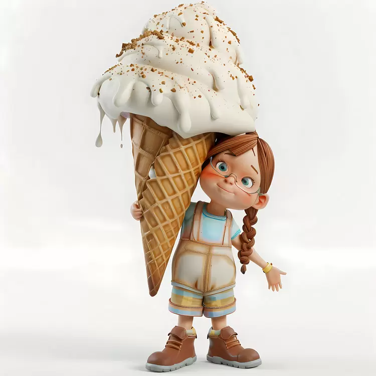 huge icecream kid