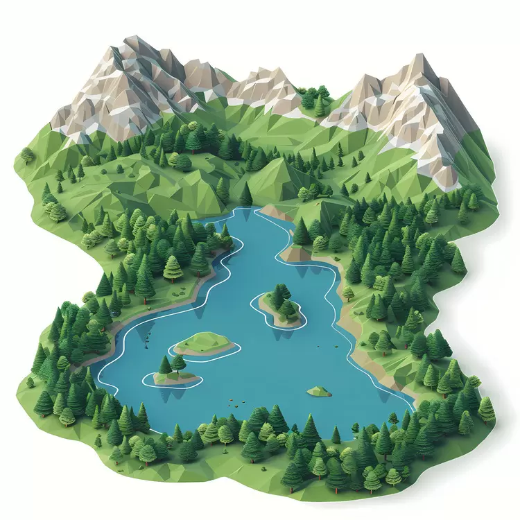 lake aerial view