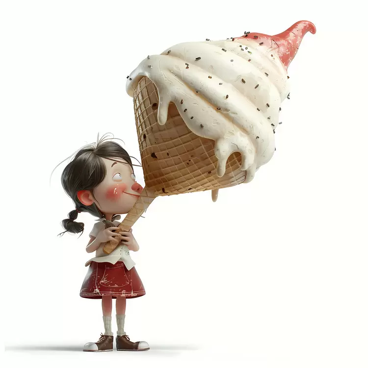kid huge icecream