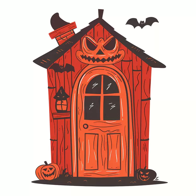 spooky halloween door