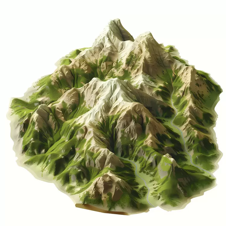 mountain aerial view