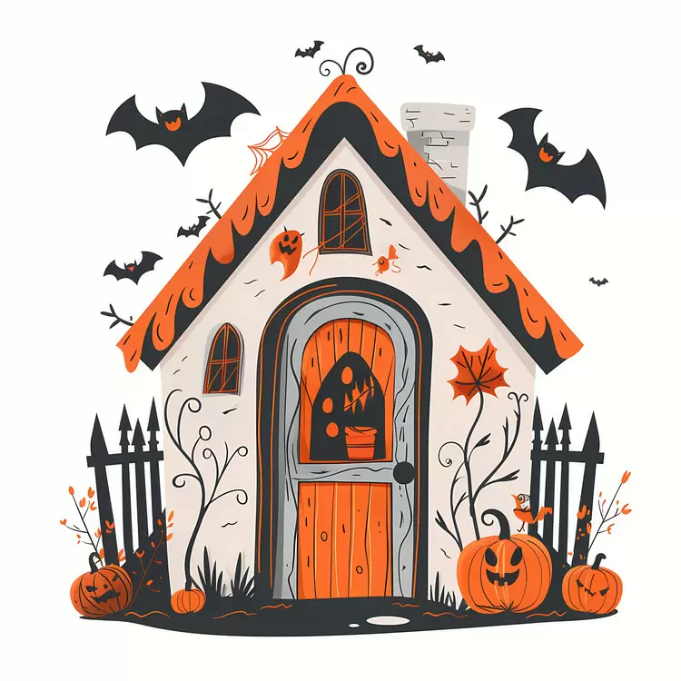 spooky halloween door