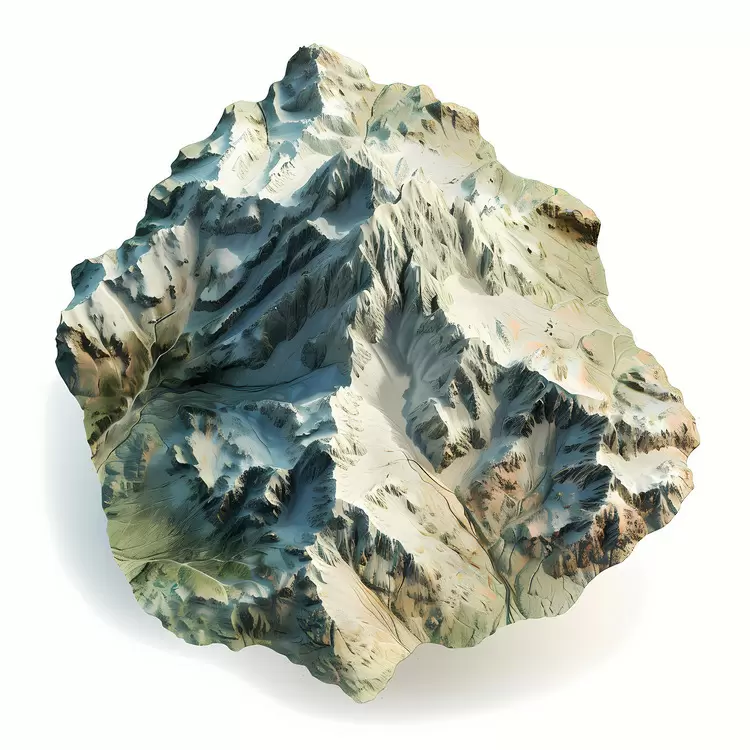mountain aerial view