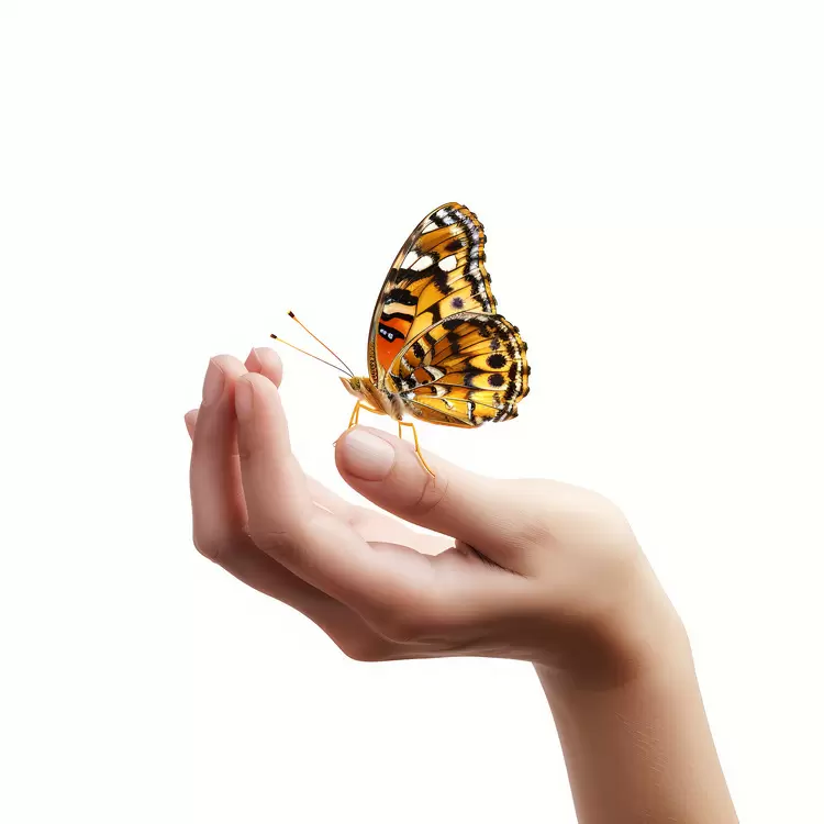 hand butterfly