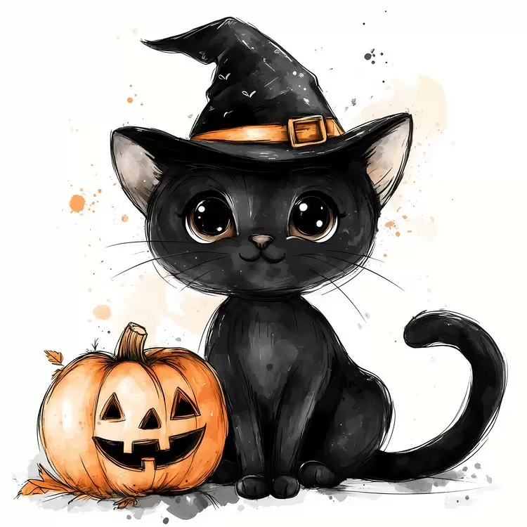 Halloween Black Cat