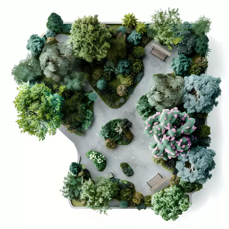 garden Aerial View