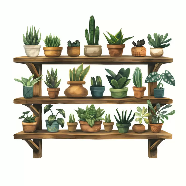 shelf of plant