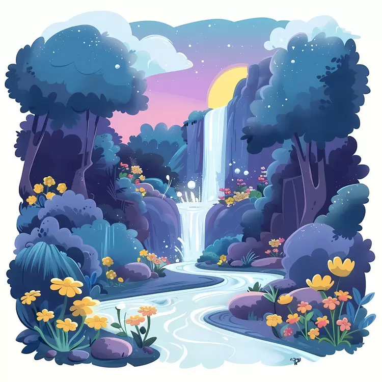 Forest Waterfall