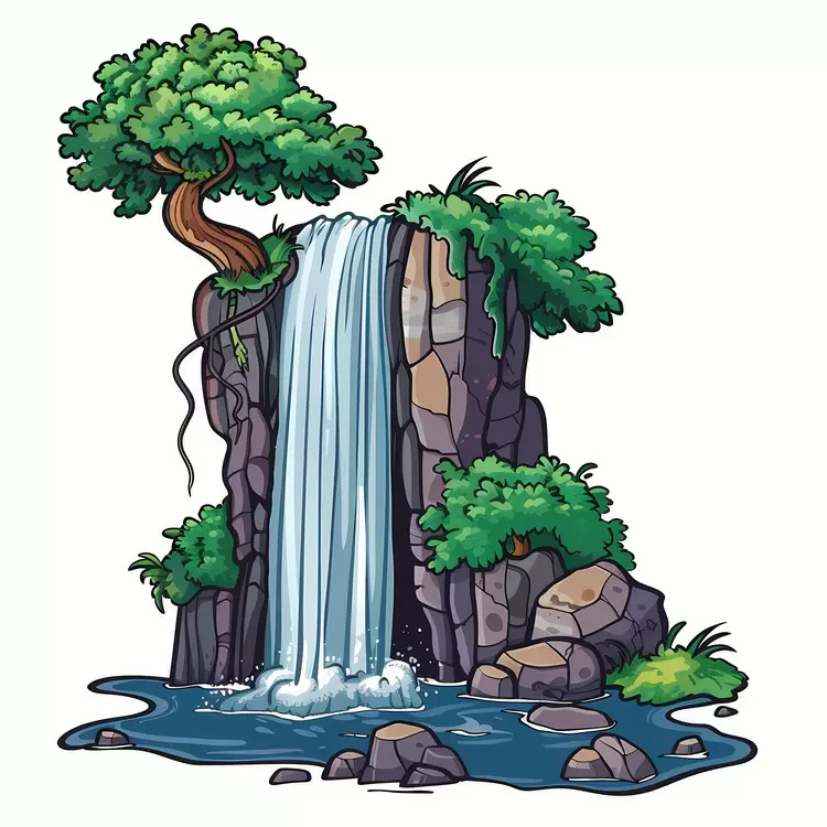Forest Waterfall