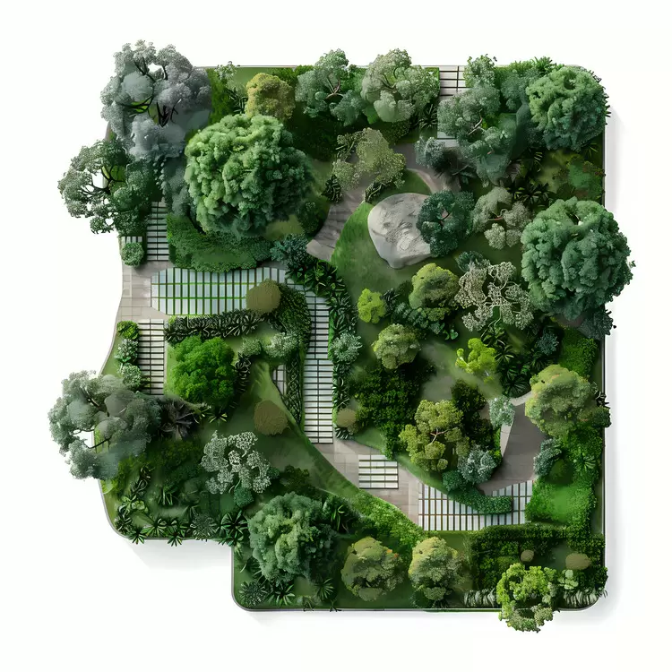 Aerial View garden