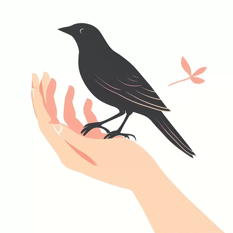 hands bird