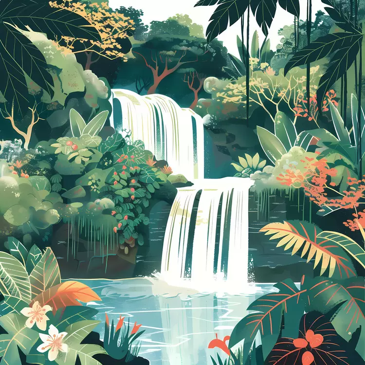 Forest Waterfall