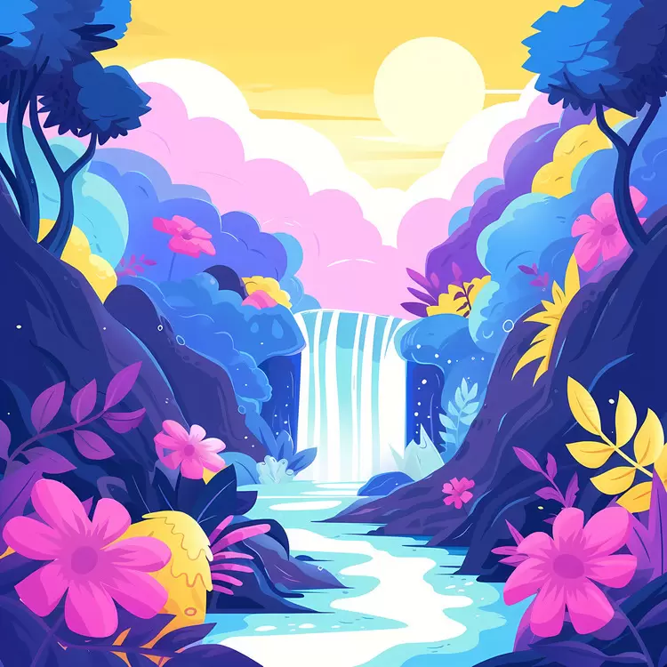 Forest Waterfall