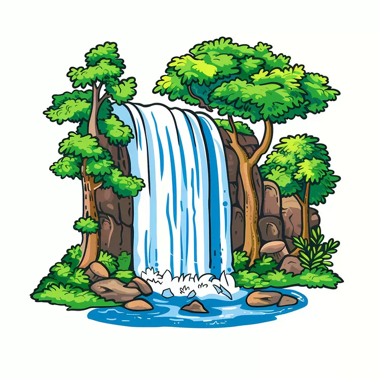 Forest Waterfall