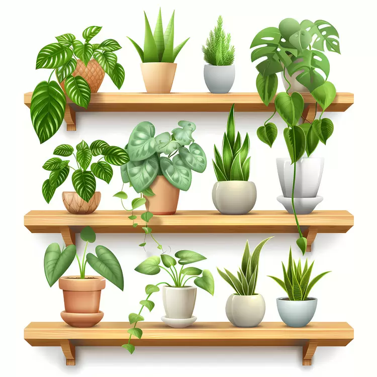 shelf of plant