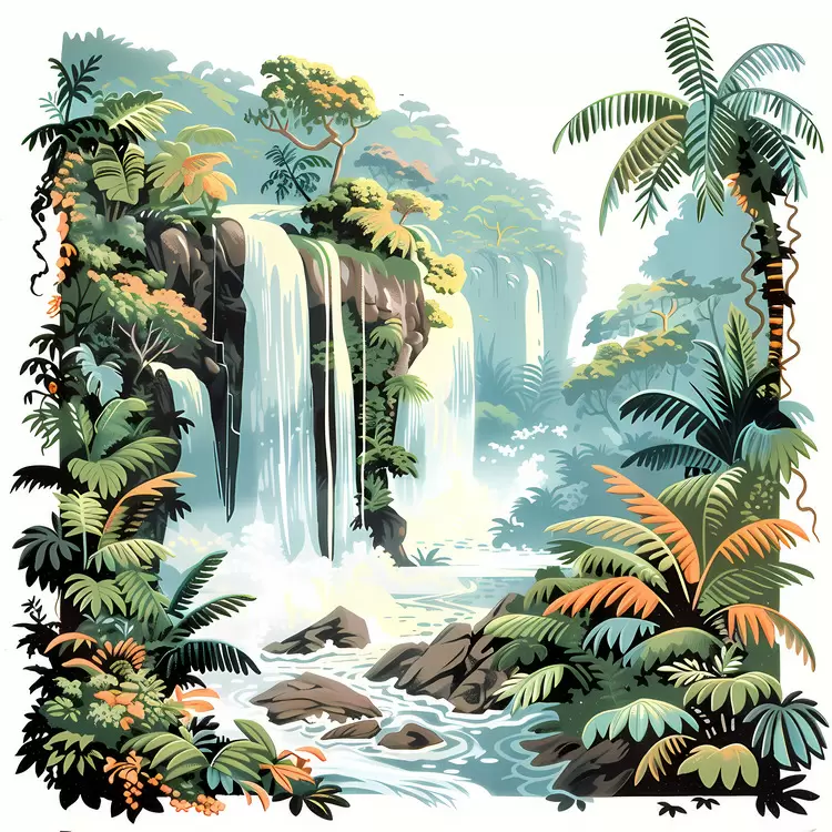 Forest Waterfall