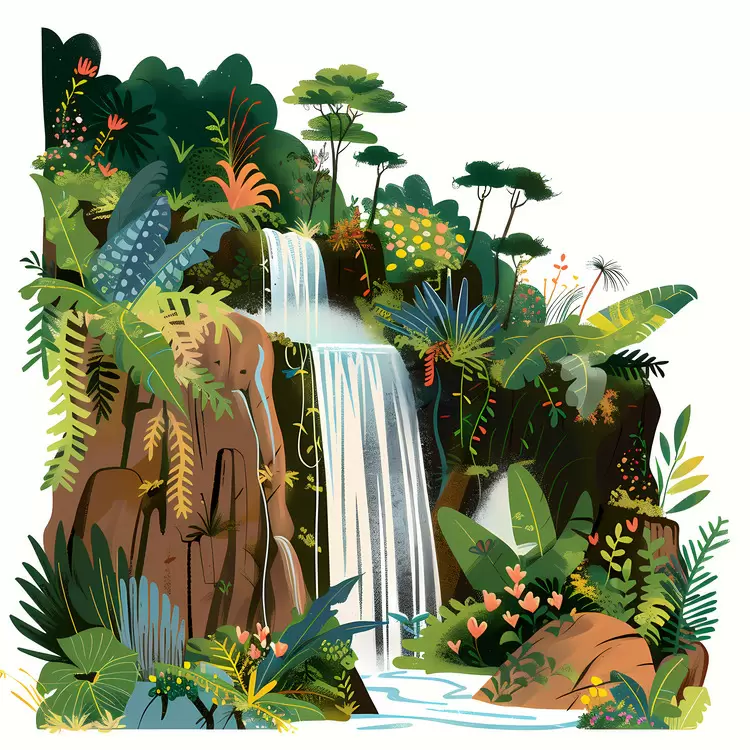 Forest Waterfall