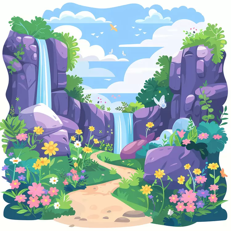 Forest Waterfall