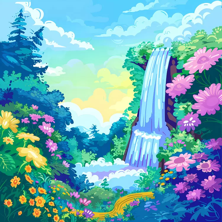 Forest Waterfall