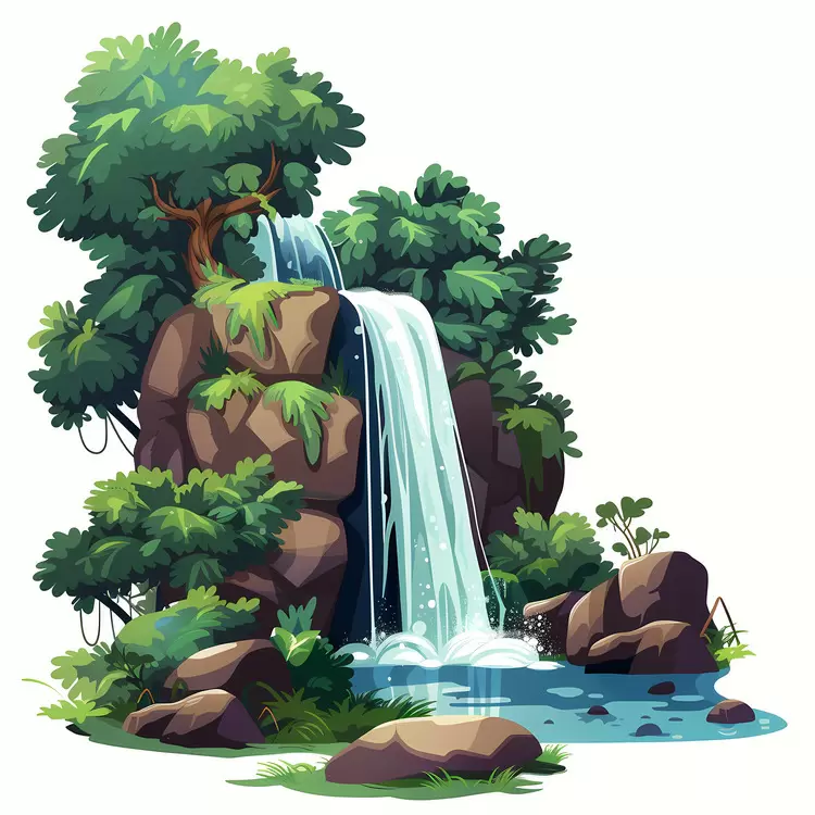 Forest Waterfall