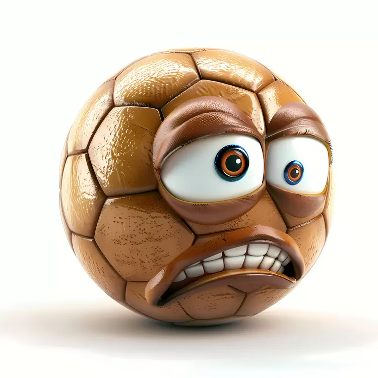 cartoon ball face
