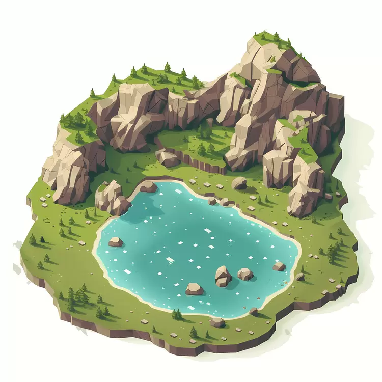 lake aerial view