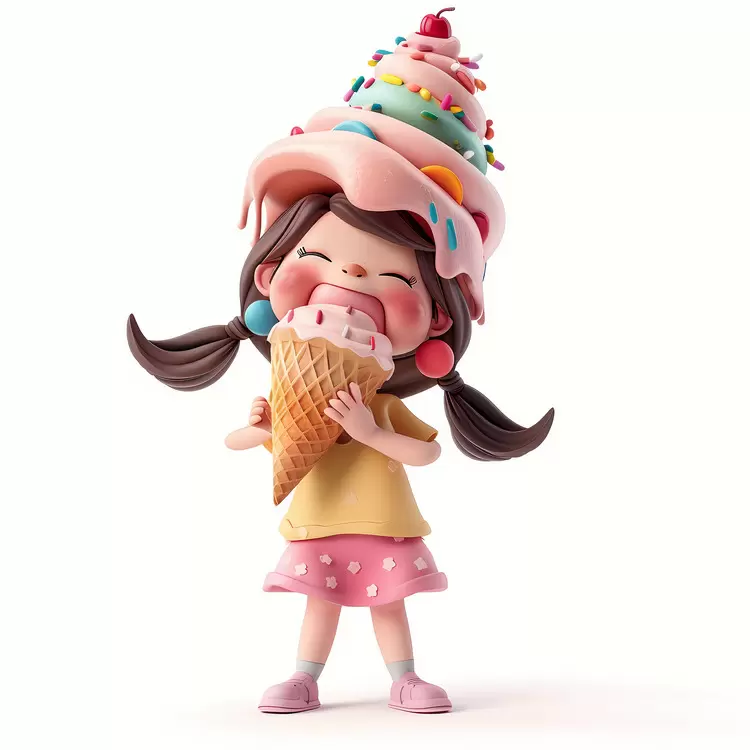 kid huge icecream