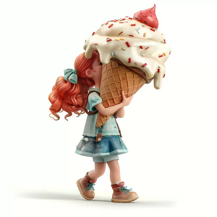 kid huge icecream
