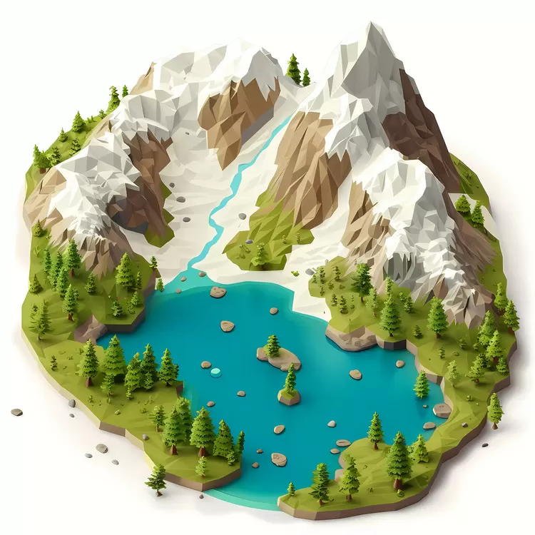 aerial view lake