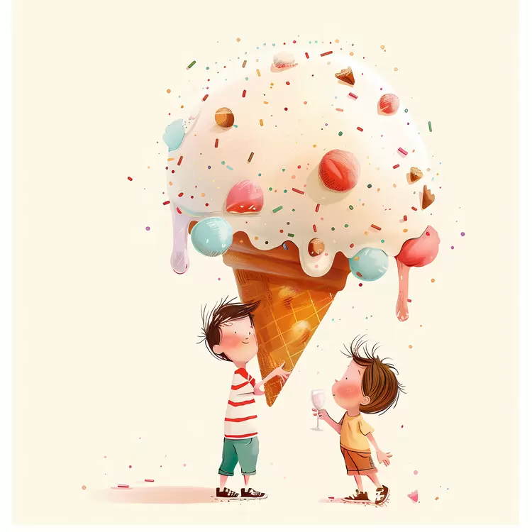 huge icecream kid