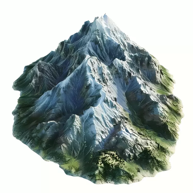 mountain aerial view