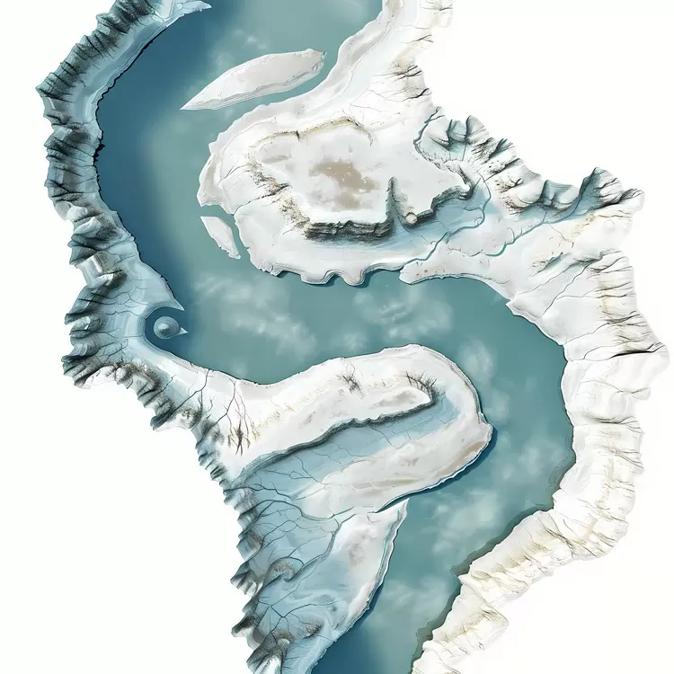 aerial view river