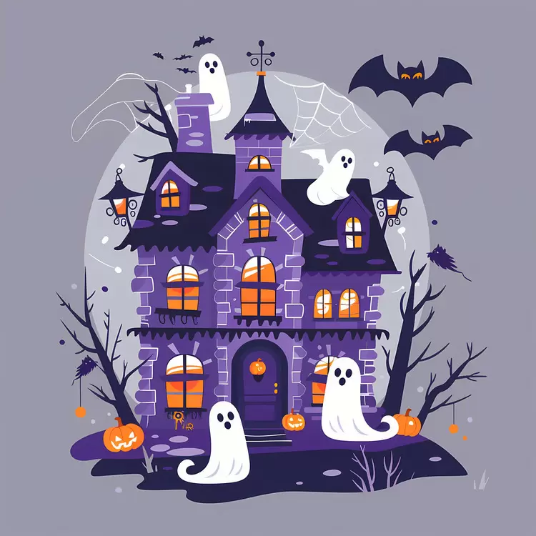 creepy haunted house
