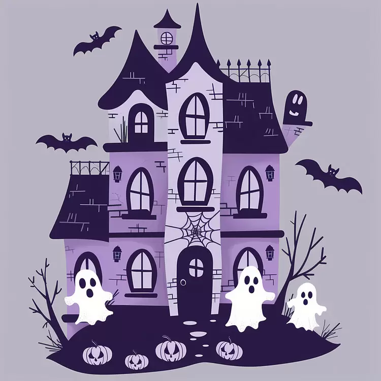 creepy haunted house