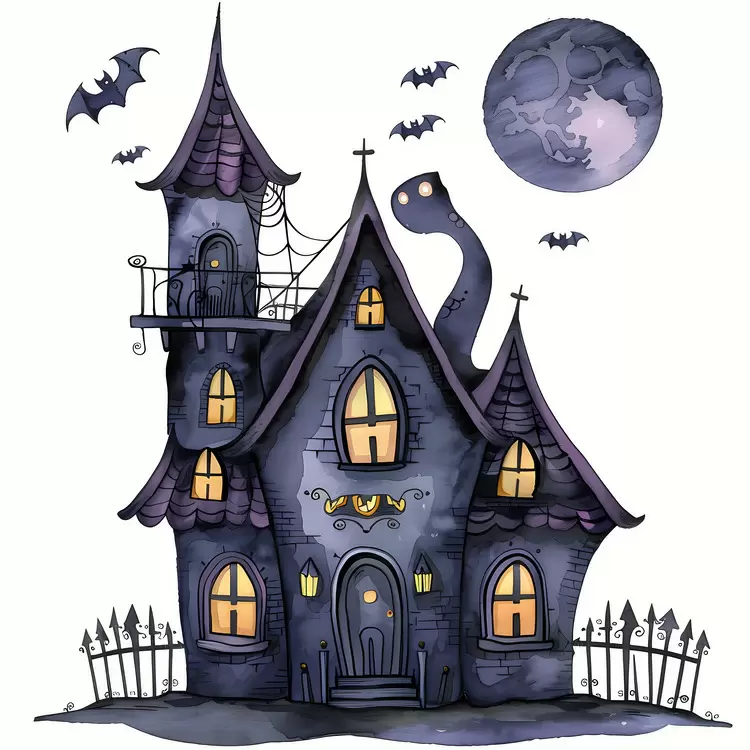 creepy haunted house