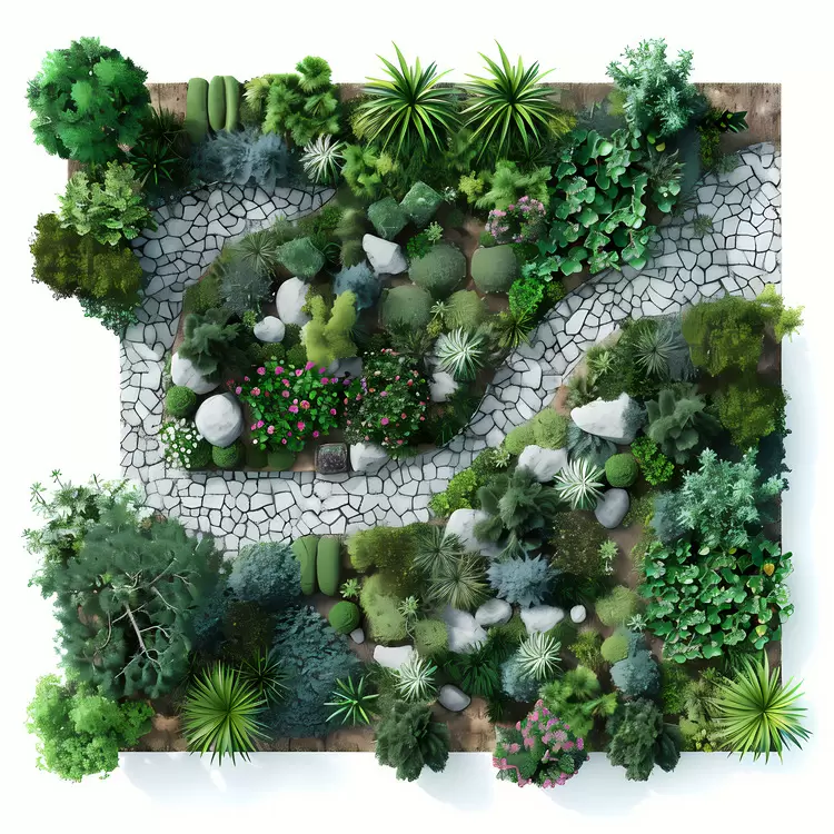 Aerial View garden