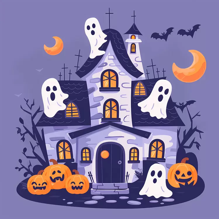 creepy haunted house