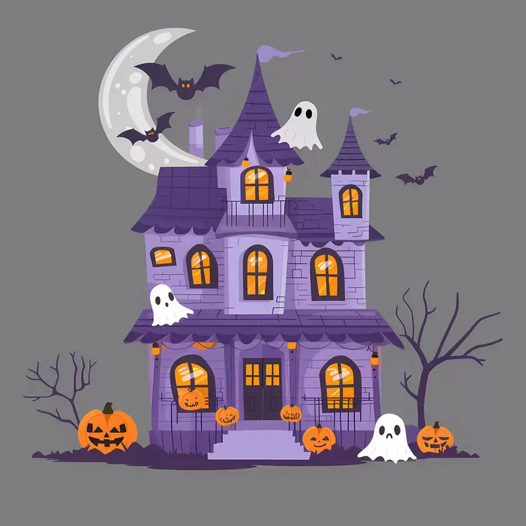creepy haunted house