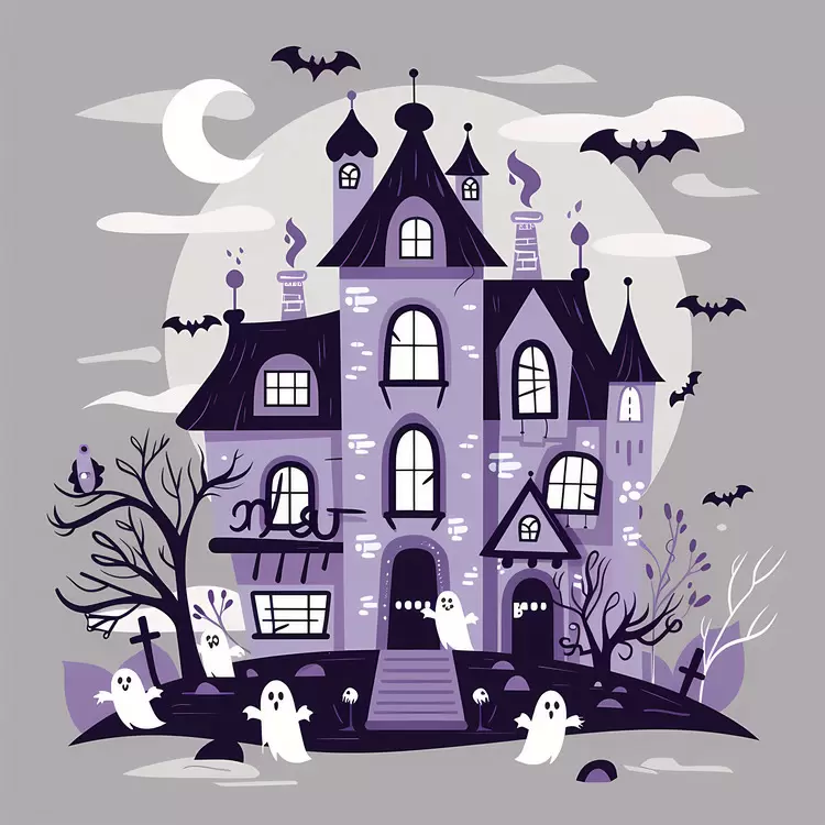creepy haunted house