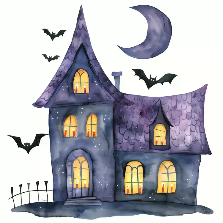 creepy haunted house