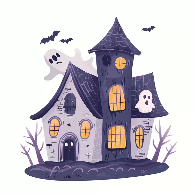 creepy haunted house