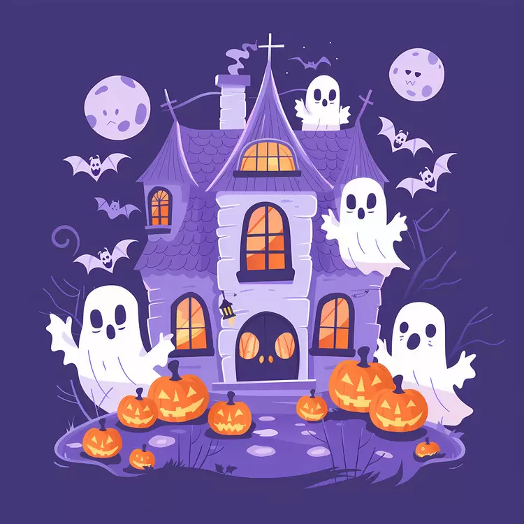 creepy haunted house