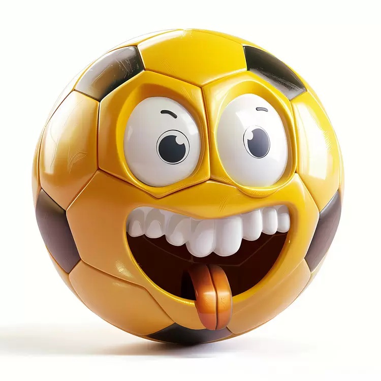 cartoon ball face