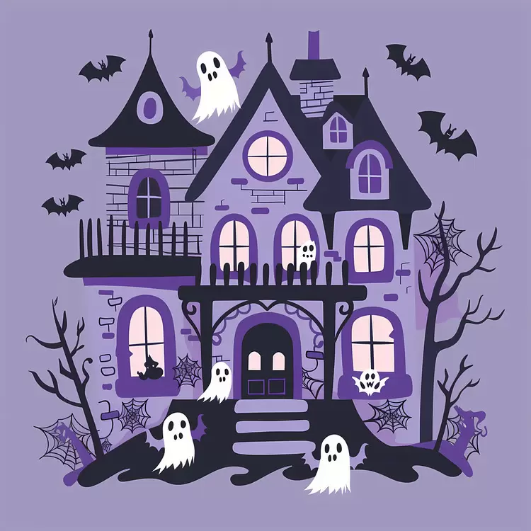 creepy haunted house