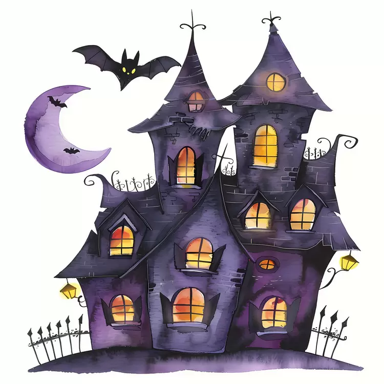 creepy haunted house