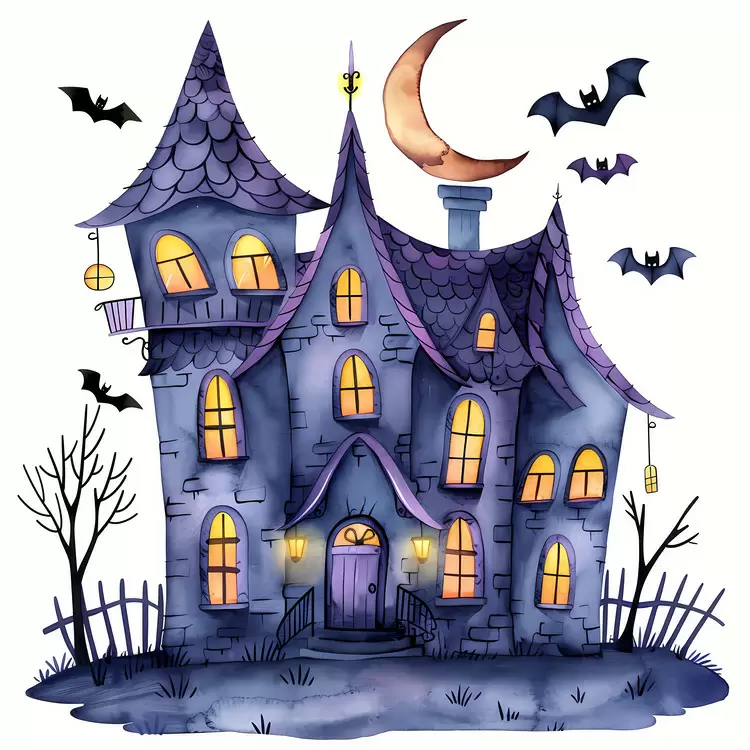 creepy haunted house