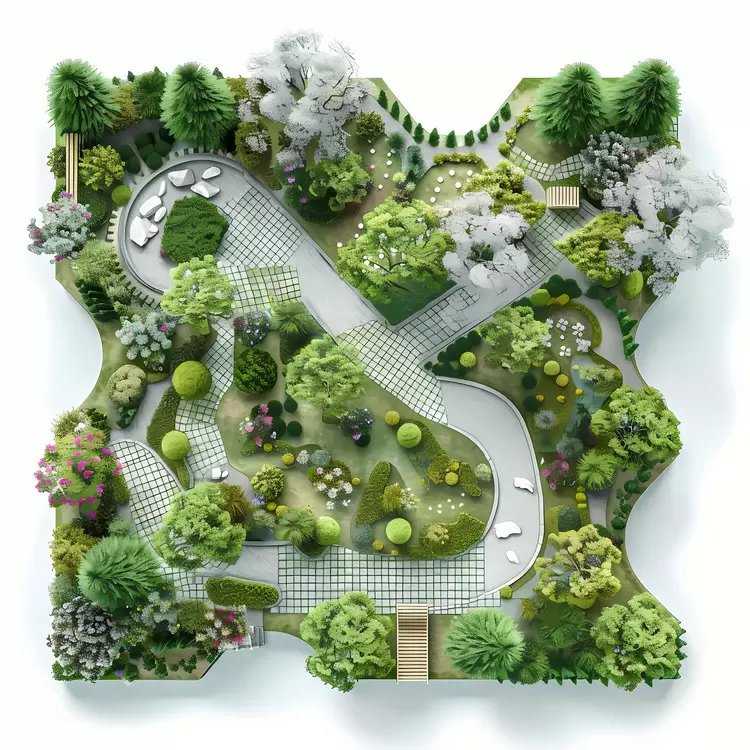 garden Aerial View