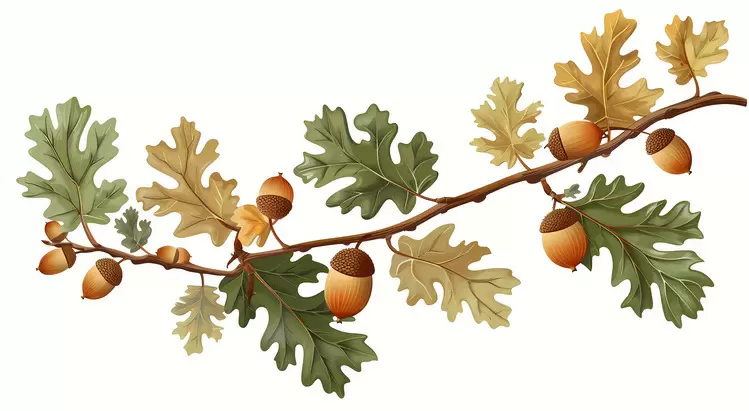Autumn Branch acorns