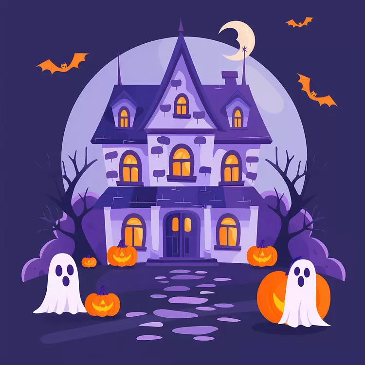 creepy haunted house