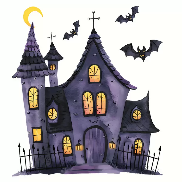 creepy haunted house